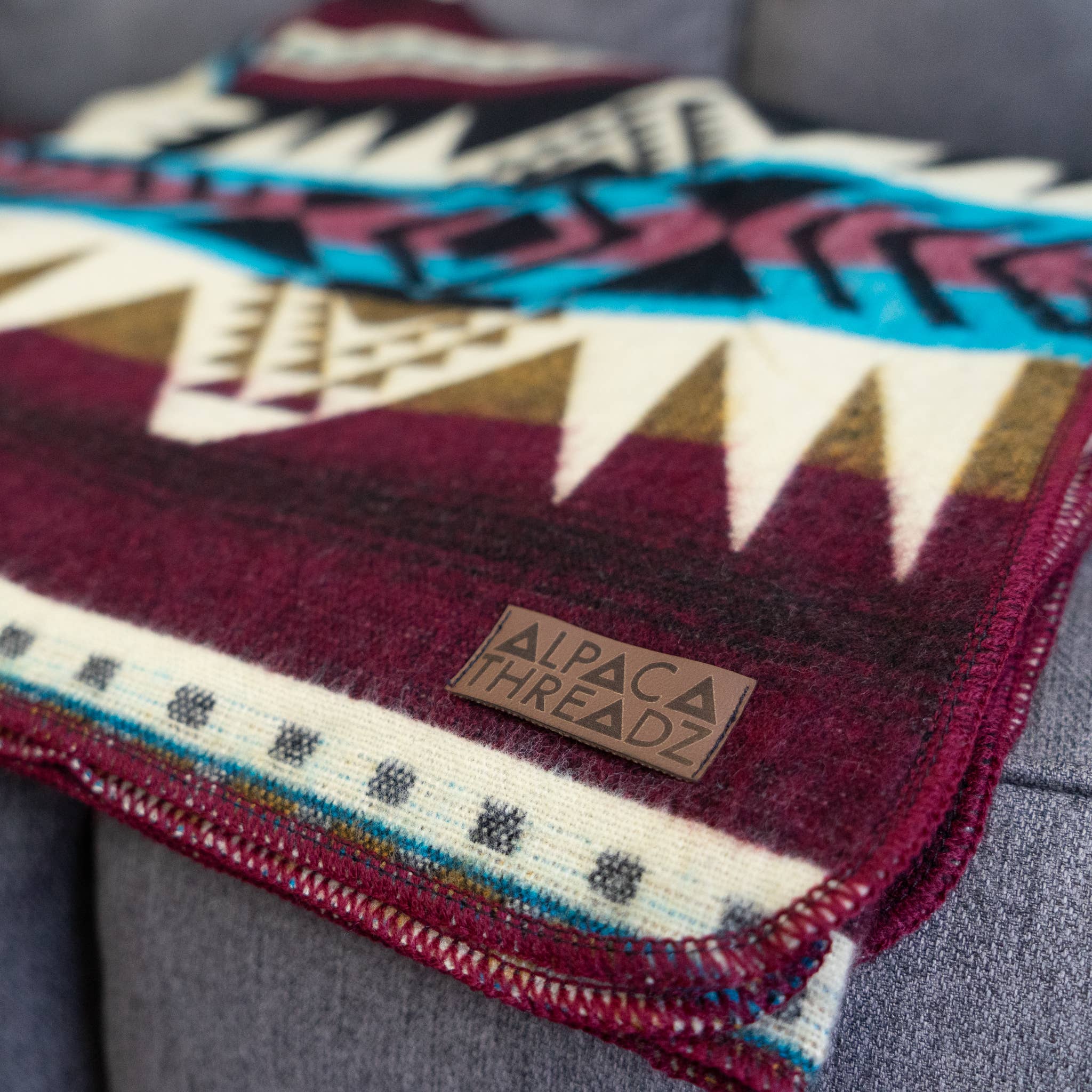 Alpaca Wool Blanket - Southwestern