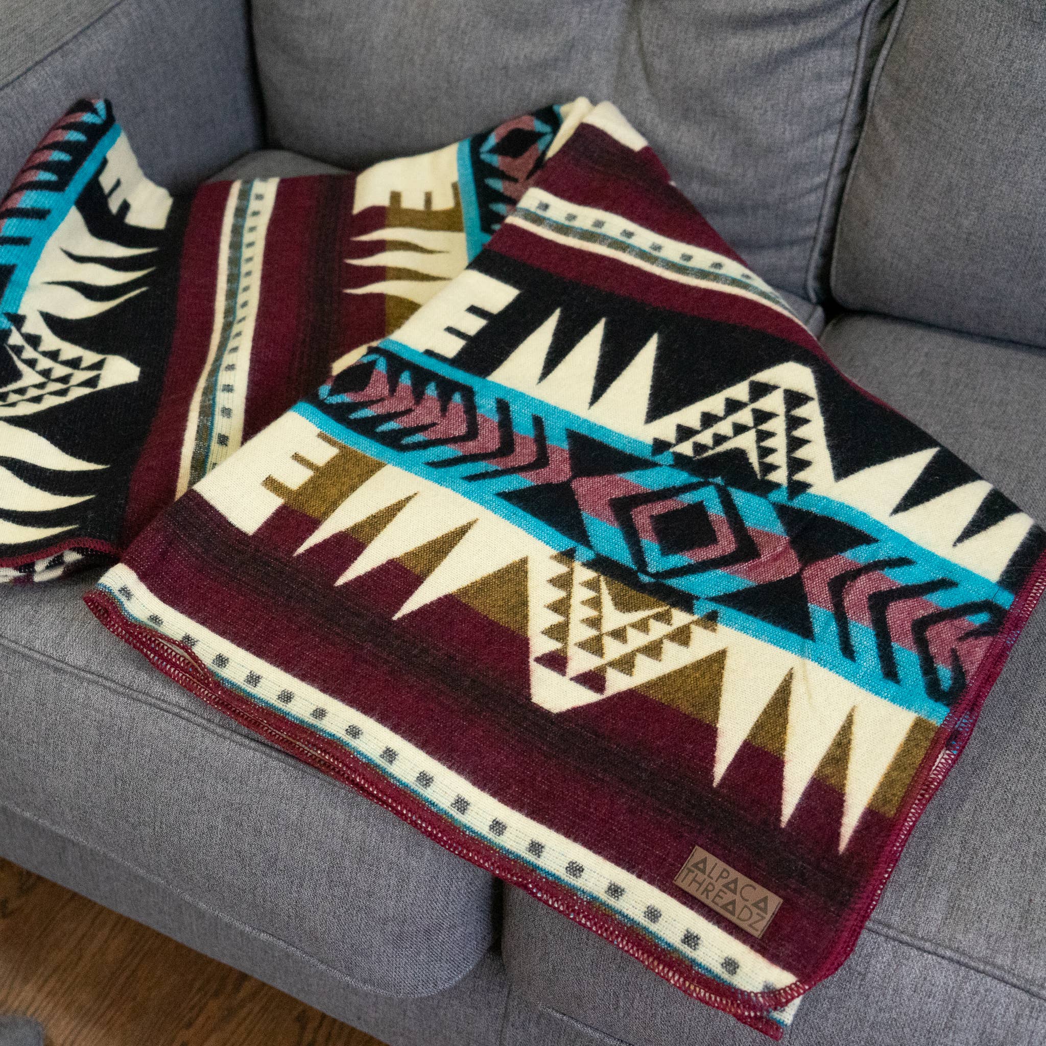 Alpaca Wool Blanket - Southwestern