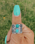 Sunflower Turquoise Ring