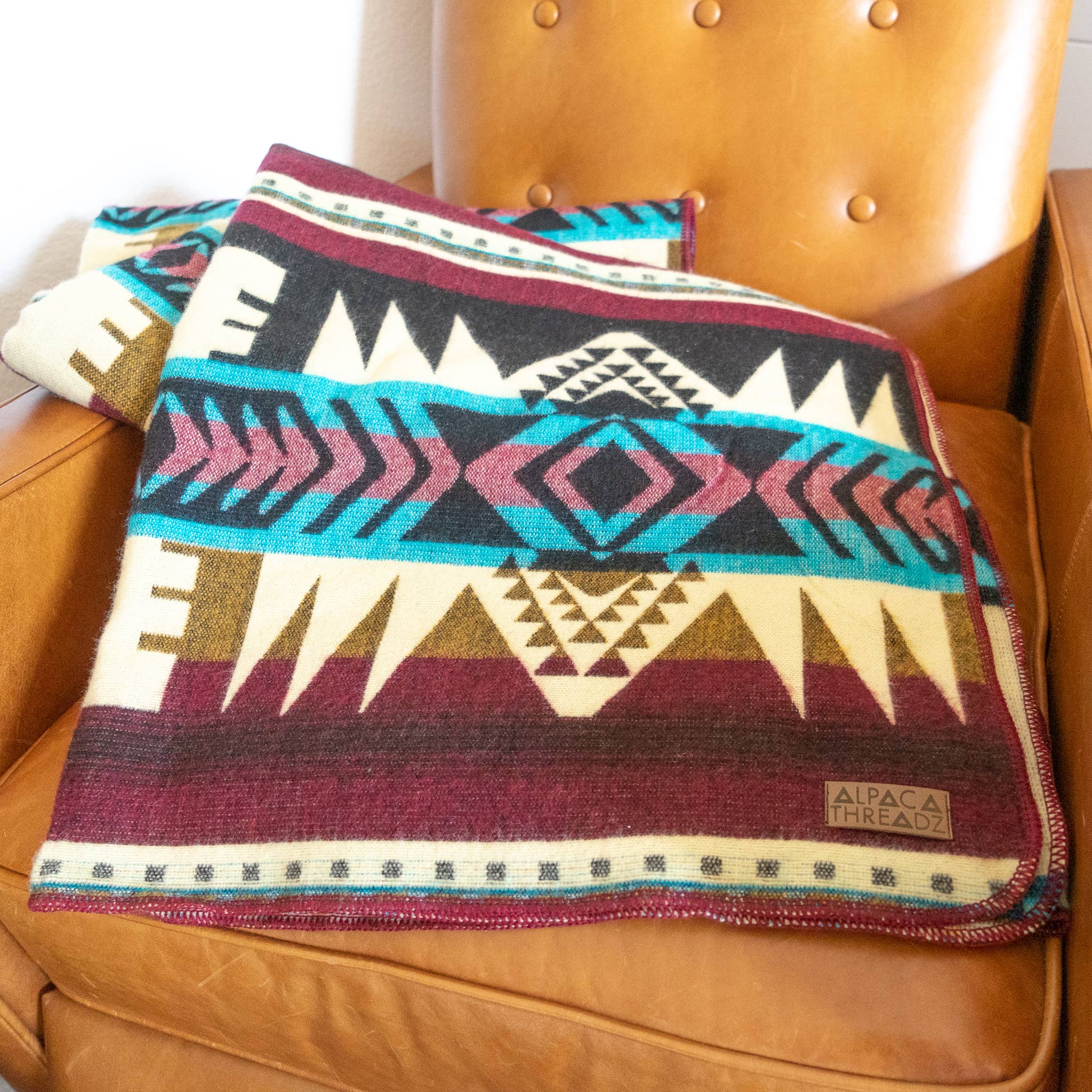 Alpaca Wool Blanket - Southwestern