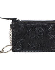 Tooled Leather Key Card Case