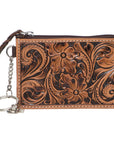 Tooled Leather Key Card Case