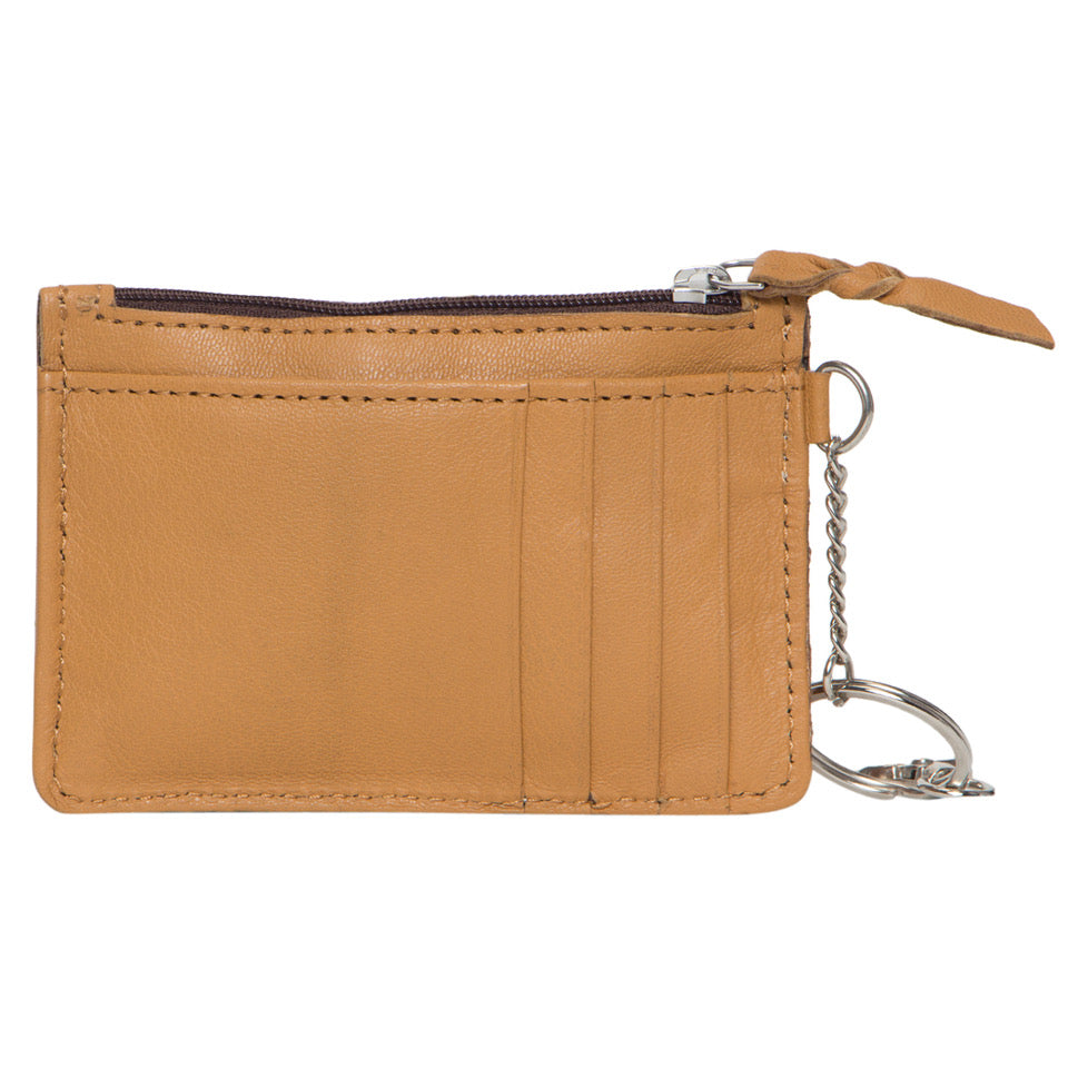 Tooled Leather Key Card Case