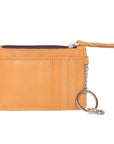 Bullhead Tooled Leather and Cowhide Key Card Case