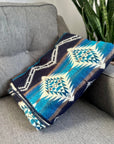 Alpaca Wool Blanket - Cobalt Blue