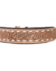Tooled Leather Dog Collar