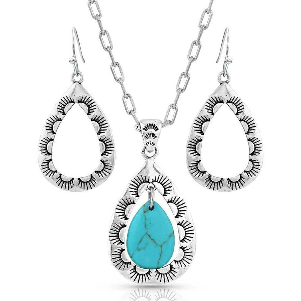 Road Runner Turquoise Jewellery Set