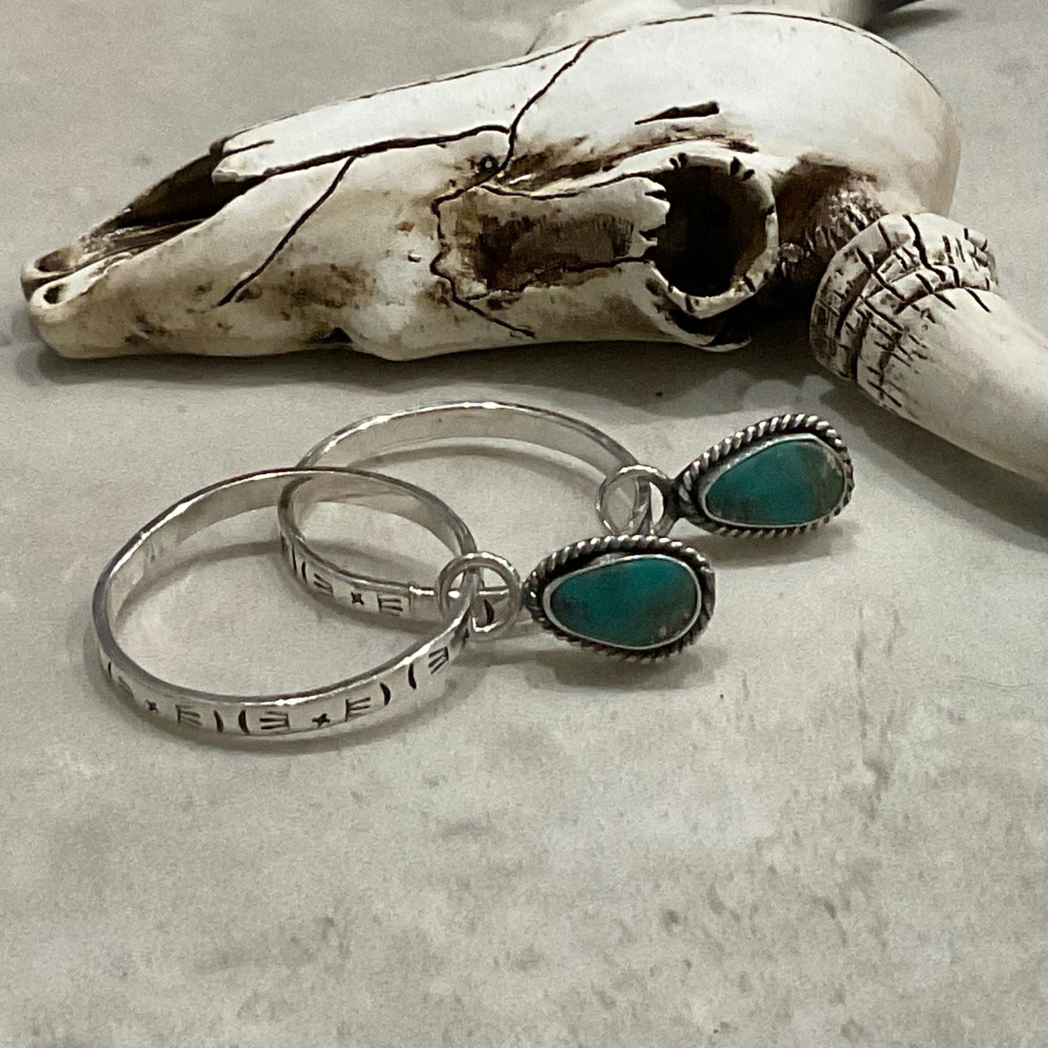 Western shop hoop earrings