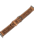Tooled Leather Apple Watch Band
