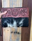 Western Tooled Leather Wristlet Countryside Co