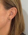 Stamped Stud Earrings Soul Divine
