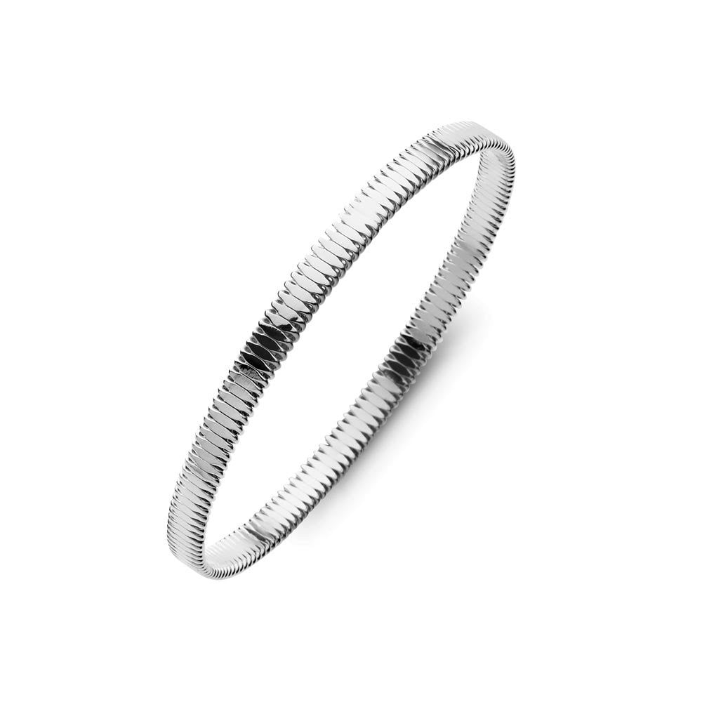 Sterling Silver Textured Bangle