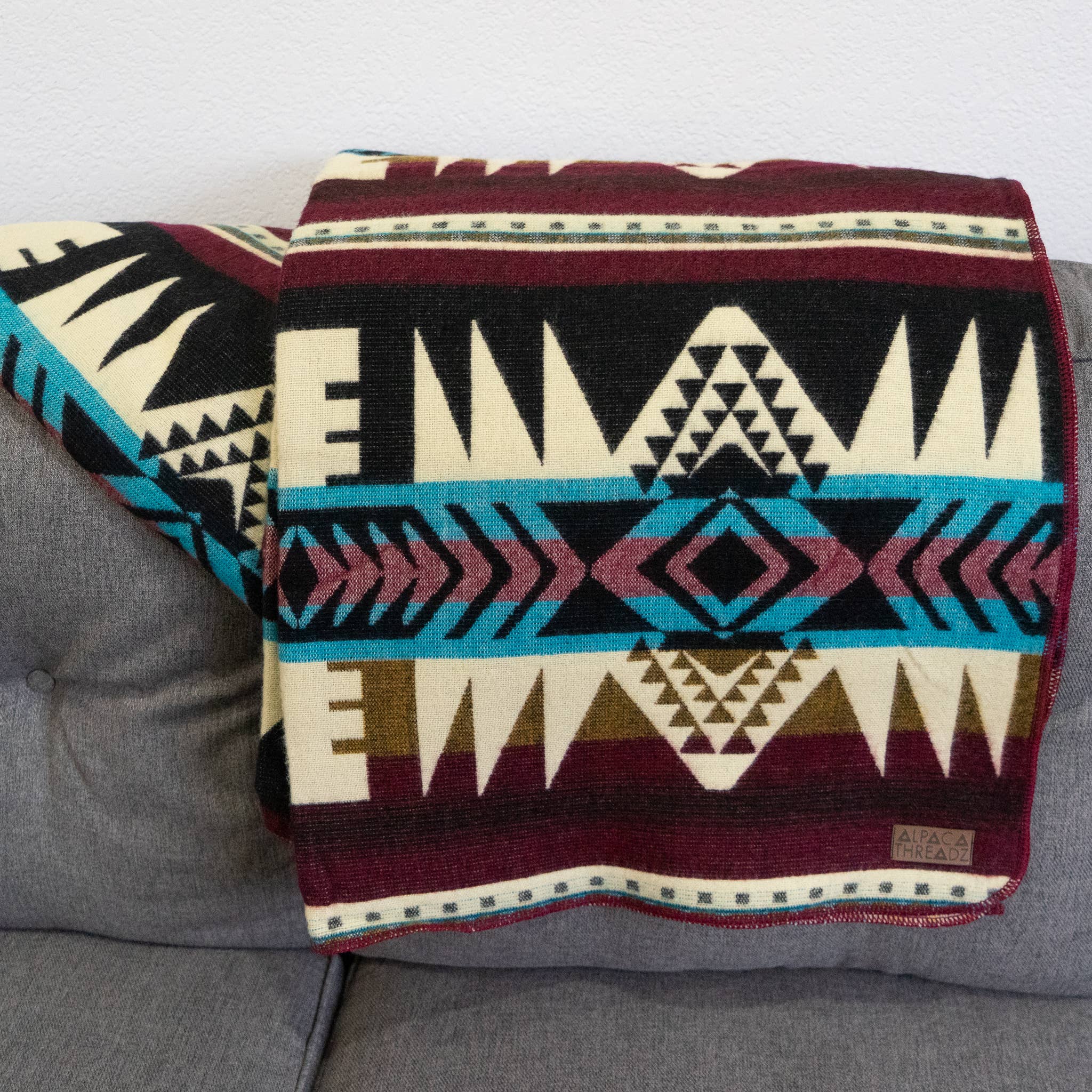 Alpaca Wool Blanket - Southwestern