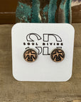 Stamped Stud Earrings Soul Divine