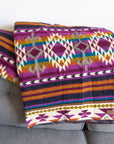 Alpaca Wool Blanket - Amethyst