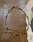 Black Serape Necklace Desert Cactus Co