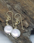 Coin Pearl Earrings Ken Zech