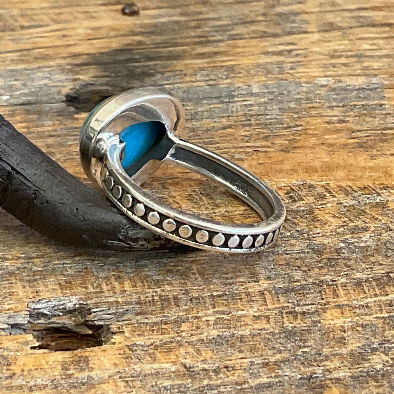 Turquoise Aztec Mt Ring #4 - Size 7 – Rustik-D