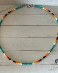 Turquoise Serape Choker Desert Cactus Co