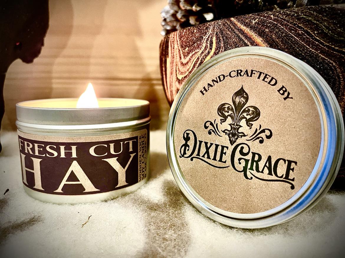 Dixie Grace Wood Wick Tin Candles Dixie Grace