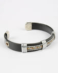 Copper Bracelet with leatherette (Design 56)