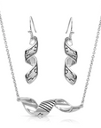 Coiled Thunderstorm Jewellery Set Montana Silversmiths