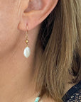 Coin Pearl Earrings Ken Zech