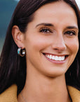 Turquoise Sky Hoop Earrings