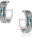 Turquoise Sky Hoop Earrings