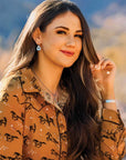 Out West Cow Tag Earrings