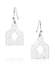 Out West Cow Tag Earrings