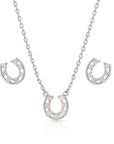 Delicate Glamour Horseshoe Jewellery Set