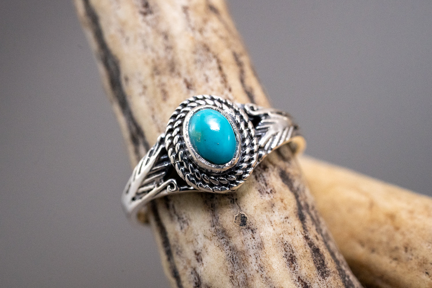 Natural Turquoise Morenci Mine Ring size-8