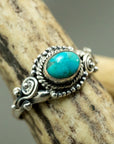 Blue Mohave Turquoise Ring size-7.5