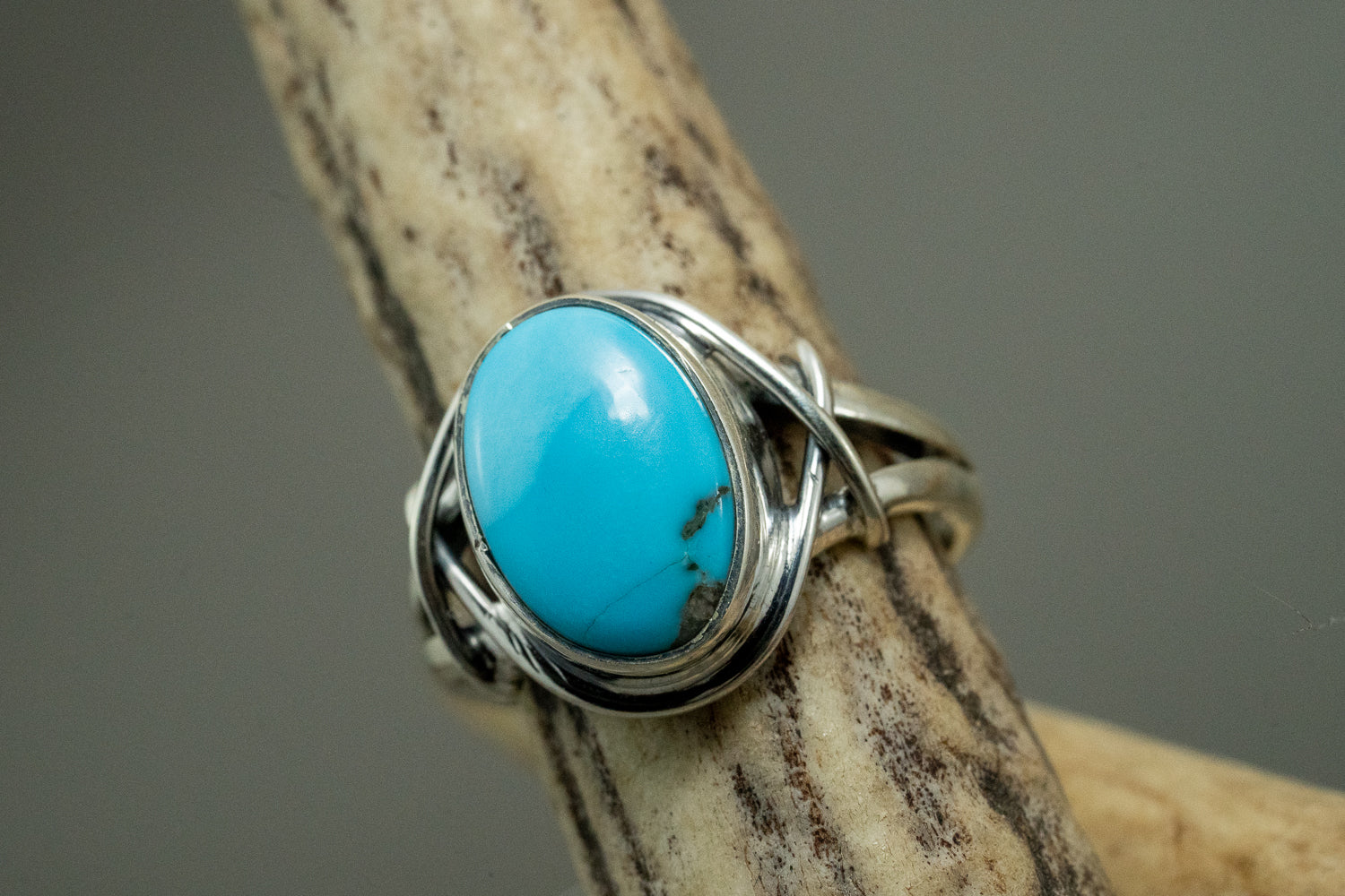 Natural Turquoise Morenci Mine Ring size-7