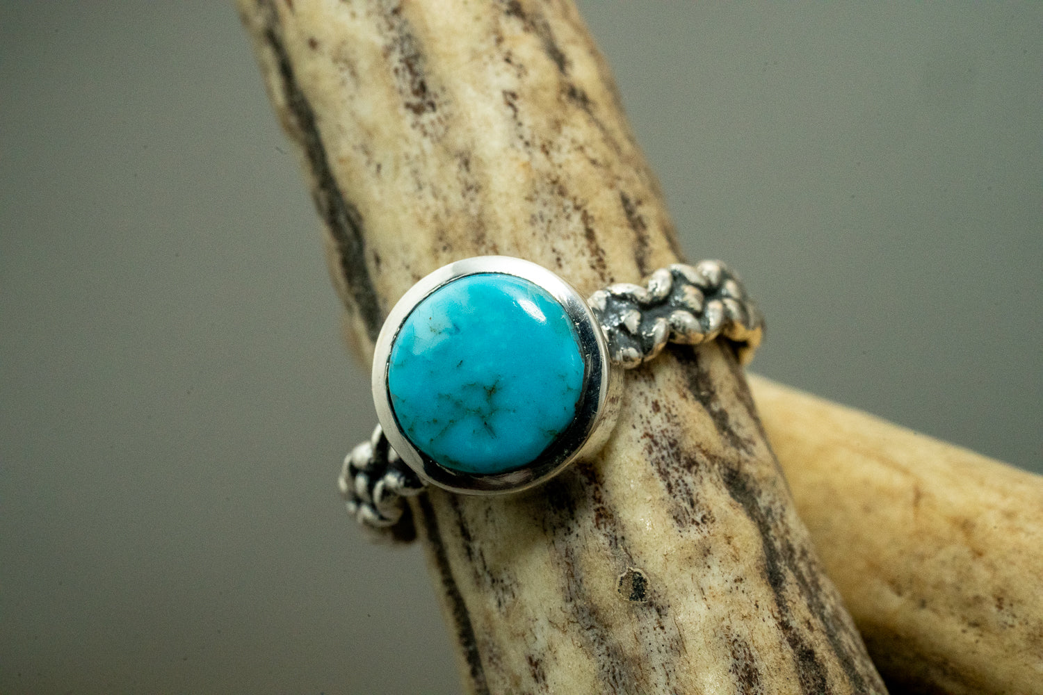 Natural Turquoise Morenci Mine Ring size-8