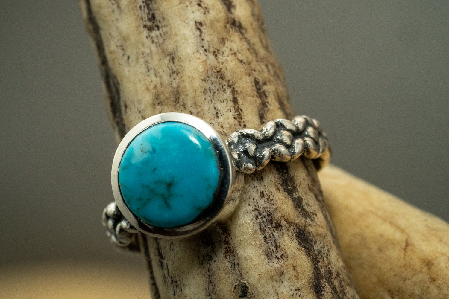 Natural Turquoise Morenci Mine Ring size-8