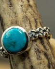 Natural Turquoise Morenci Mine Ring size-8