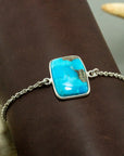 Kingman Turquoise With Pyrite Bracelet