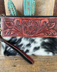 Western Tooled Leather Wristlet Countryside Co