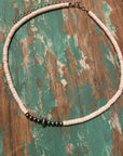 White Choker Necklace Rustik-D