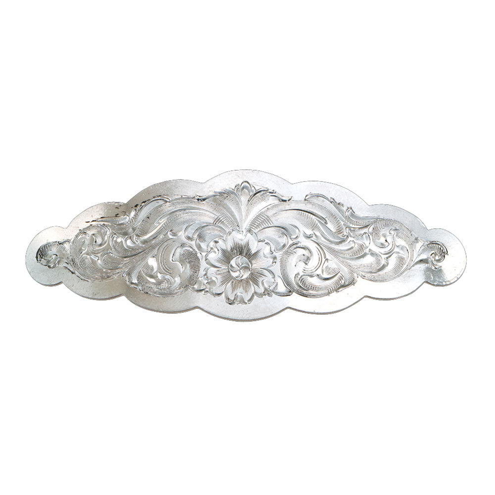 Small Scalloped Barrette Hair Clip