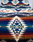 Alpaca Wool Blanket - Rio - Blue/Orange/Red