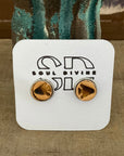 Stamped Stud Earrings Soul Divine