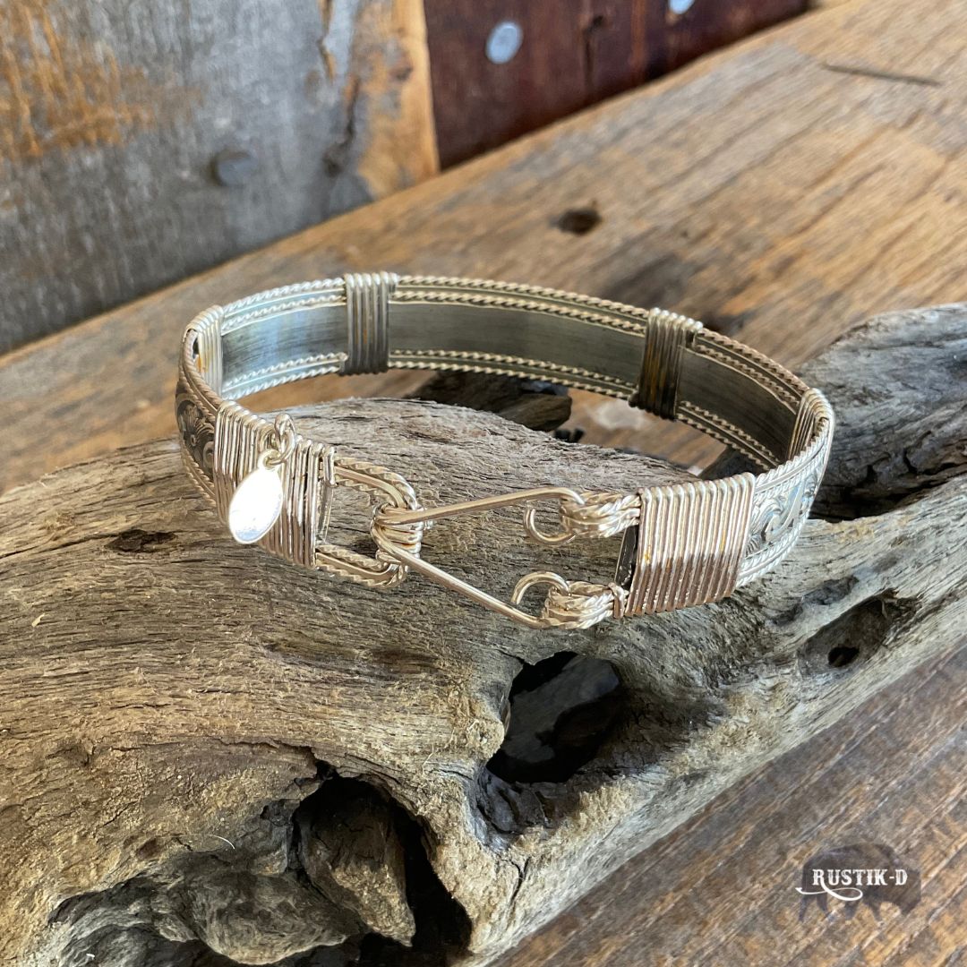 Silver Texan Western Bracelet Ken Zech